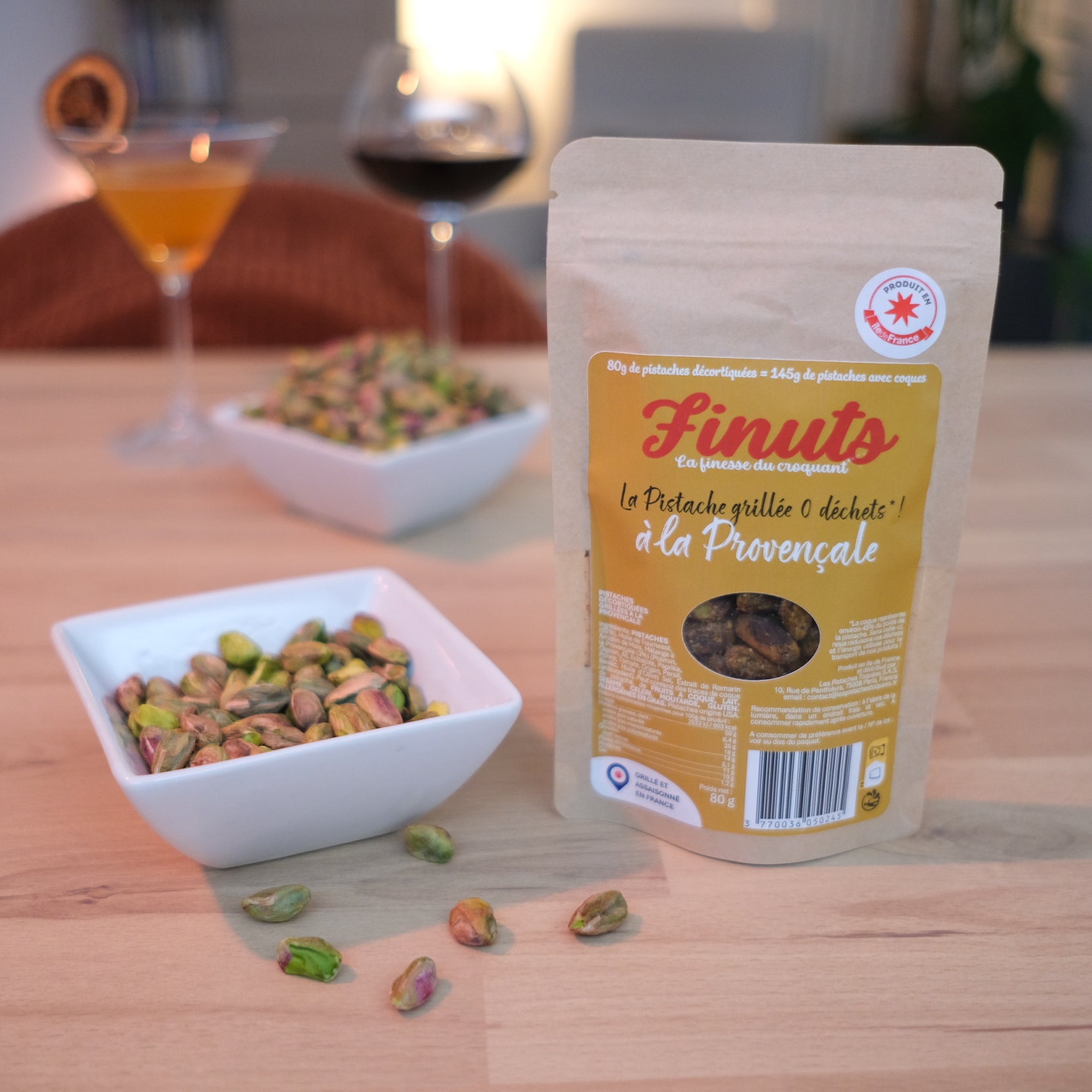 Pistaches Décortiquées Grillées à la Provençale 1x 80g