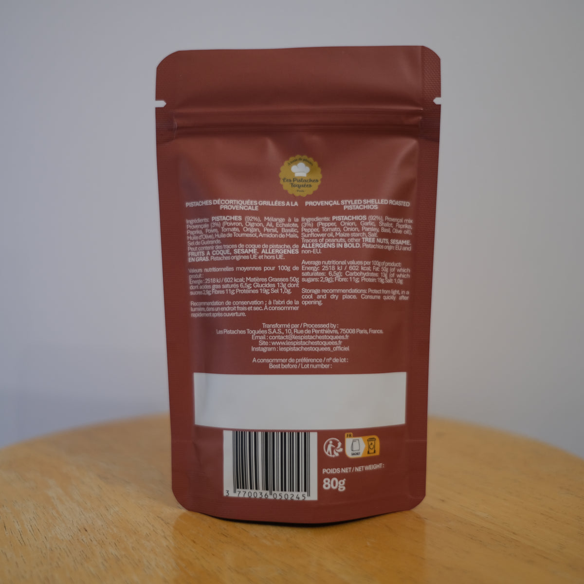 Pistaches Décortiquées Grillées à la Provençale 12x 80g