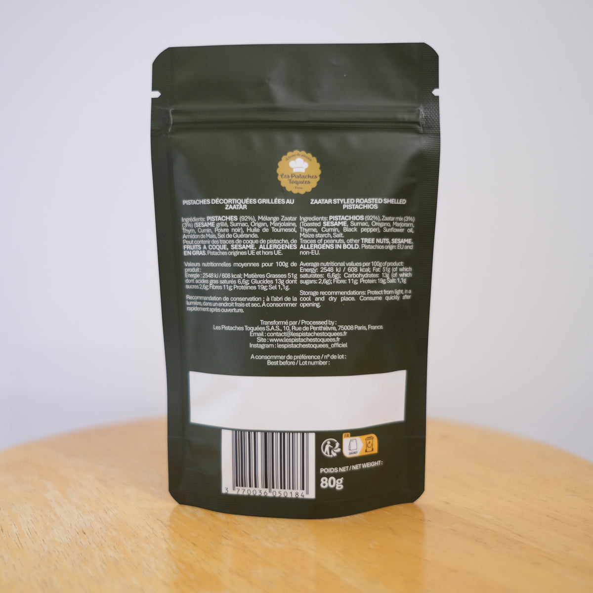 Pistaches Décortiquées Grillées aux Epices Zaatar 12x 80g