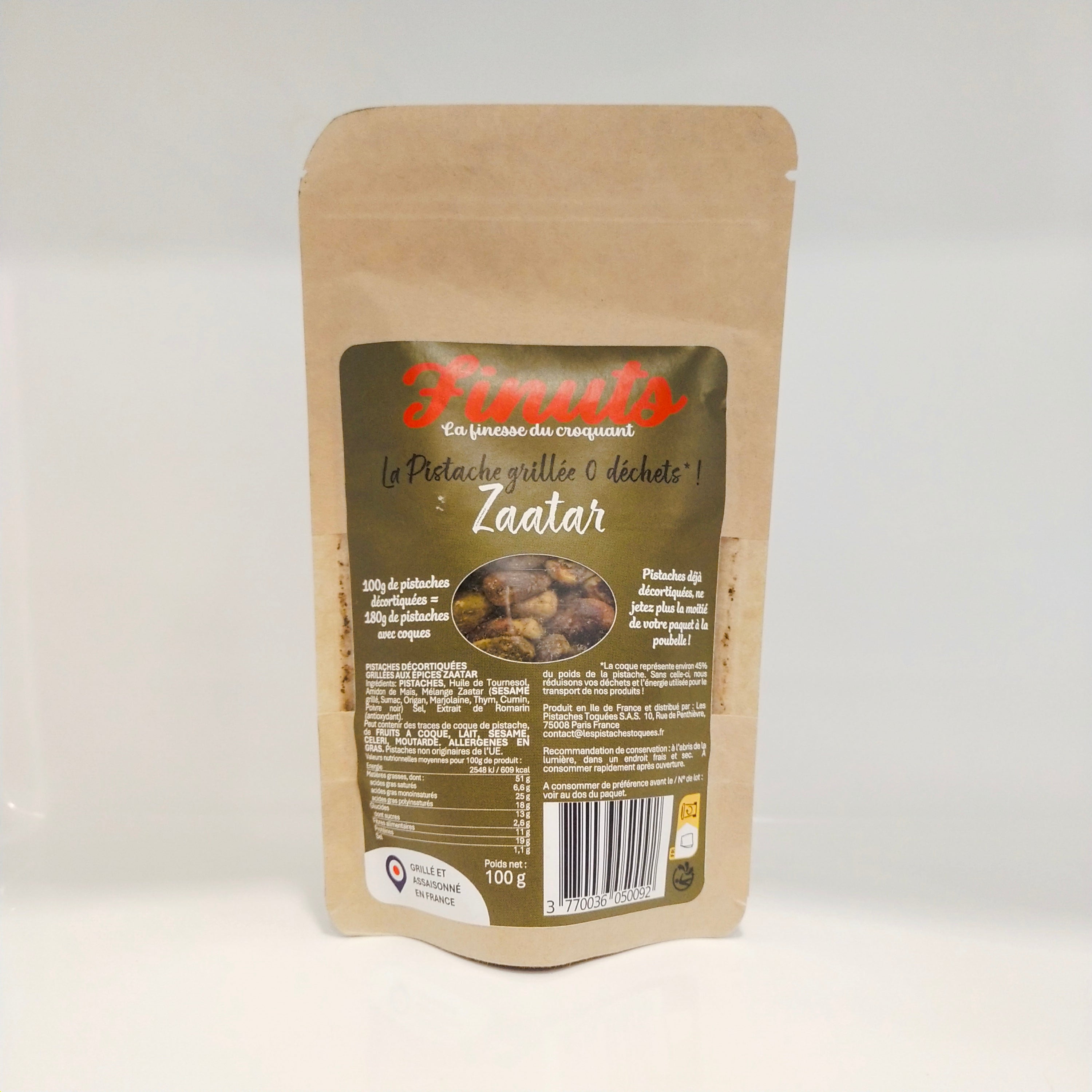 Pistaches Décortiquées Grillées aux Epices Zaatar 1x 80g