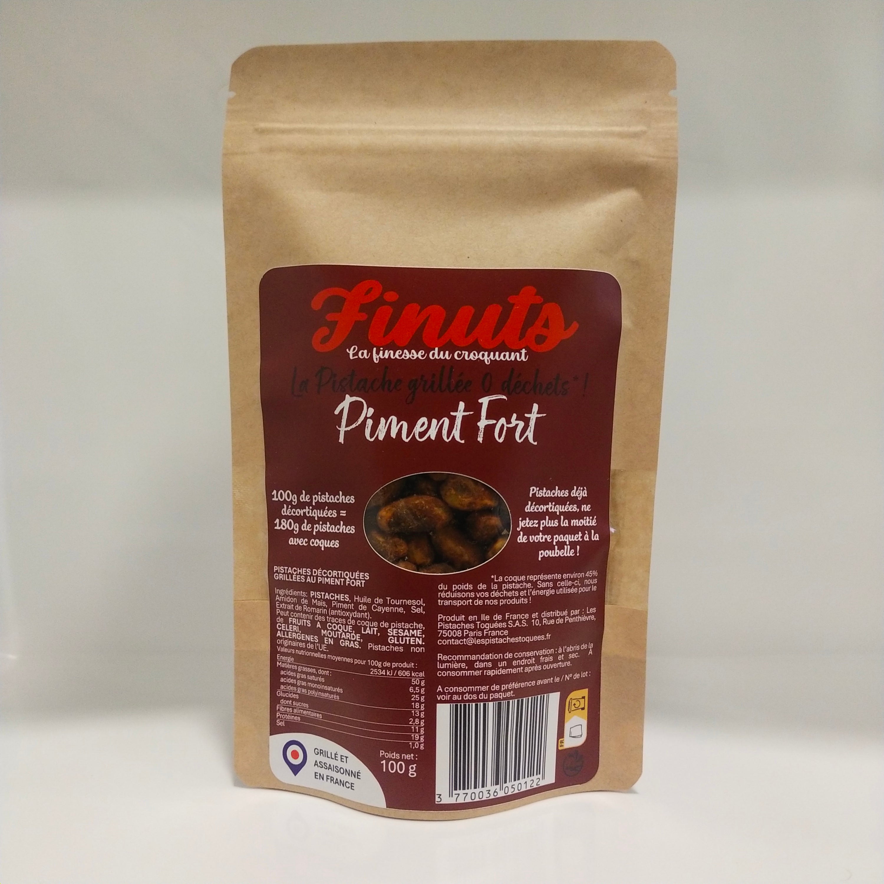 Pistaches Décortiquées Grillées au Piment Fort 1x 80g