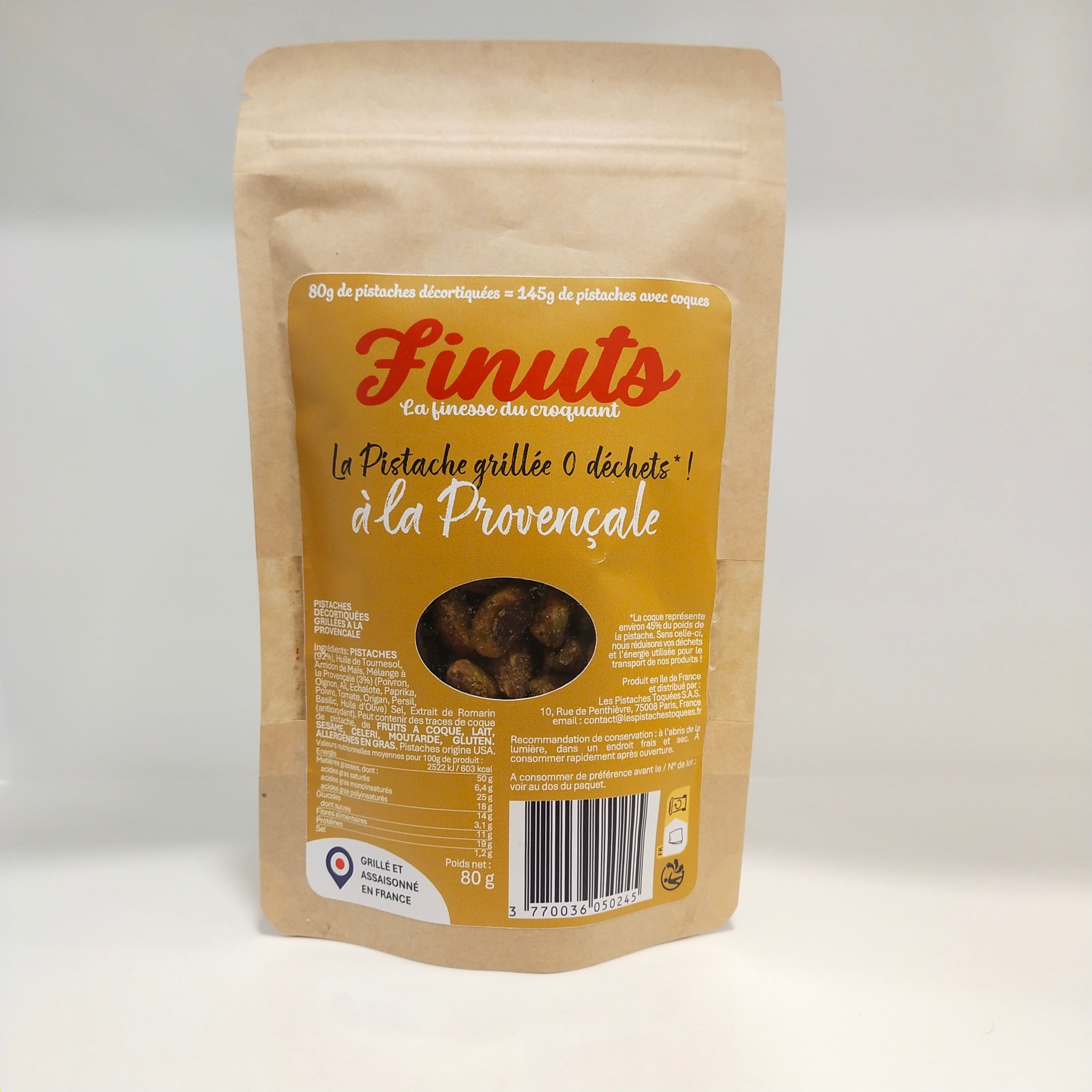 Pistaches Décortiquées Grillées à la Provençale 1x 80g