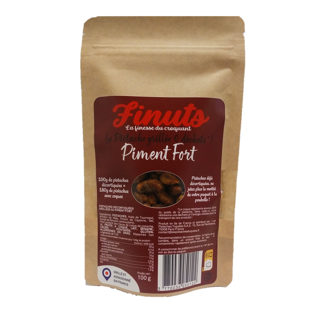 Pistaches Décortiquées Grillées au Piment Fort 12x 80g