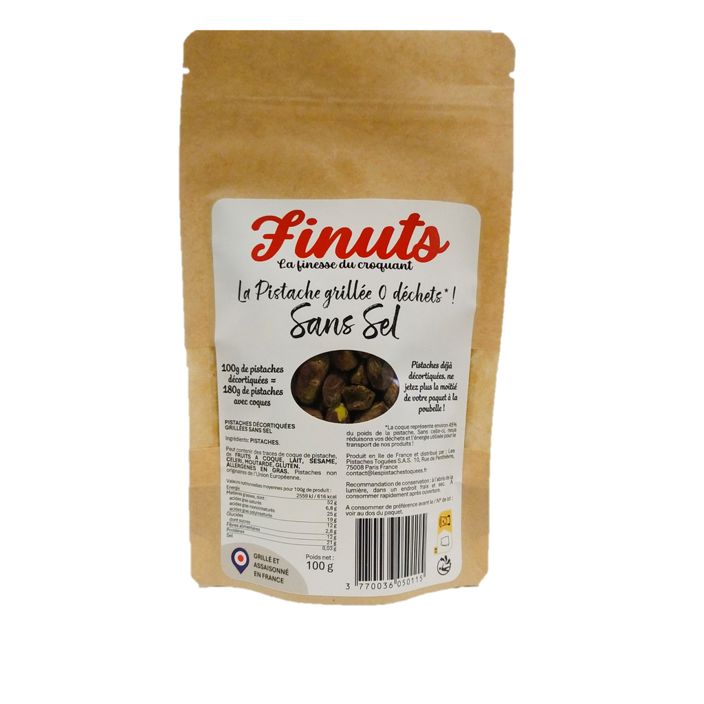 Pistaches Décortiquées Grillées Sans Sel 12x 80g