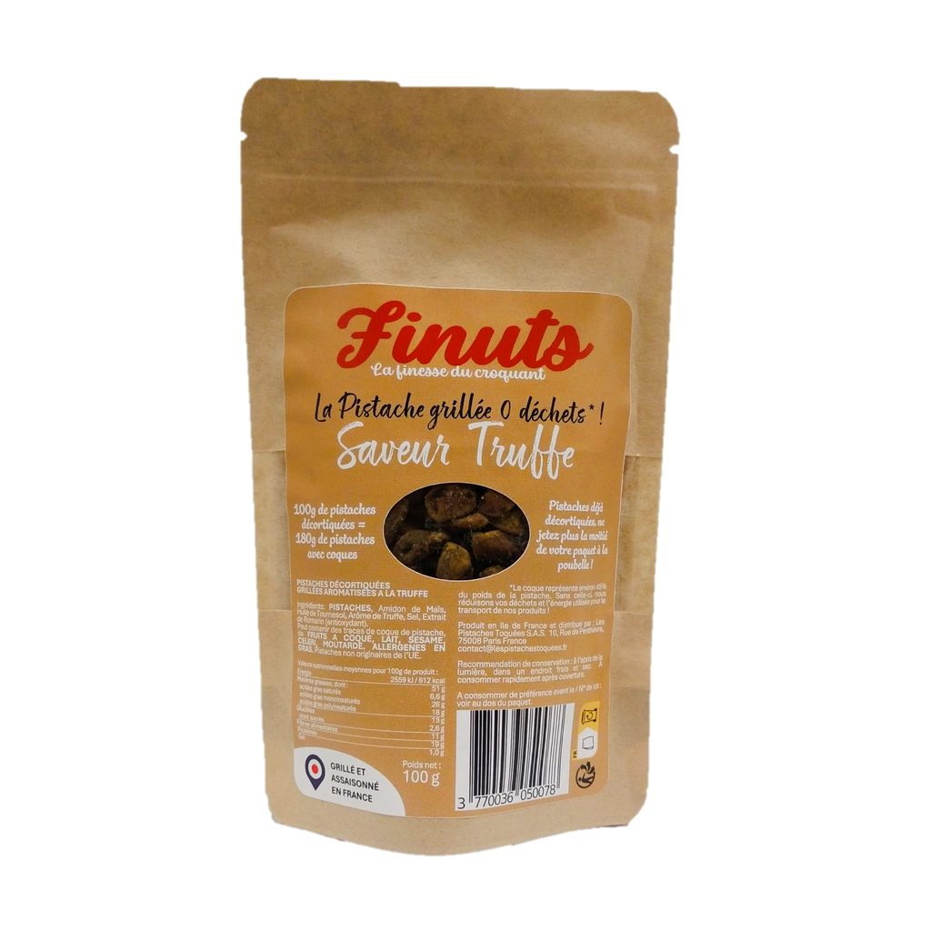Pistaches Décortiquées Grillées aromatisées à la Truffe 12x 80g
