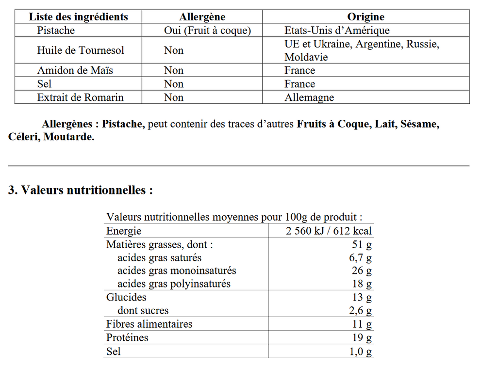 Pistaches Décortiquées Grillées Salées 1x 80g